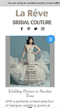 Mobile Screenshot of larevebridalcouture.com