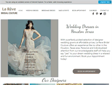 Tablet Screenshot of larevebridalcouture.com